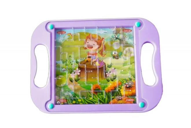 Lila Puzzle mit Text