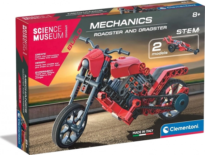 Clementoni Wissenschaft & Spiel Mechanisches Labor: Roadster und Dragster 2-in-1