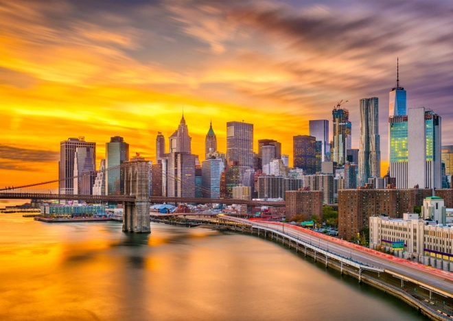 ENJOY Puzzle New York bei Dämmerung, USA – 1000 Teile