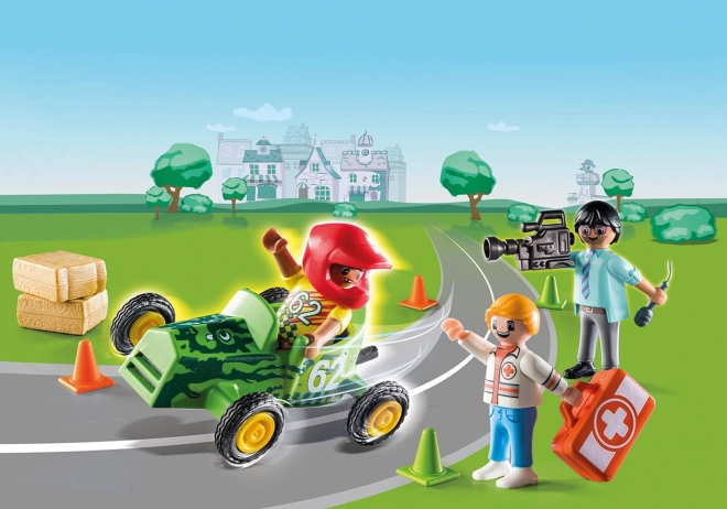 Playmobil Rettungseinsatz Rennfahrer