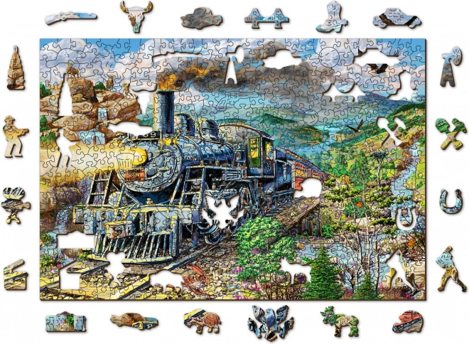 Holzpuzzle Eisenbahn 505 Teile