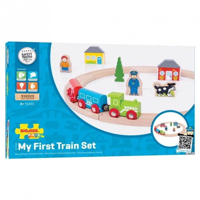 Bigjigs Rail Mein Erster Zugset 19 Teile