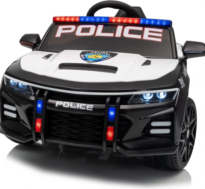 Schwarzes Polizeiauto 911 Agentur