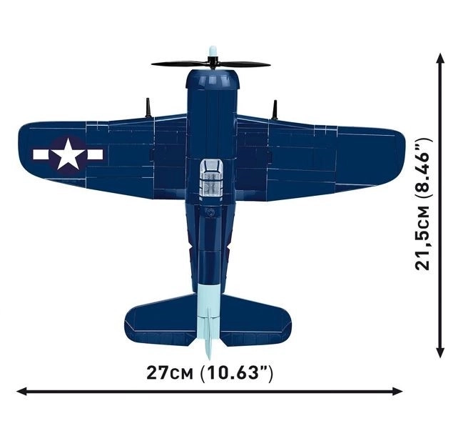 Historischer Bausatz F6F Hellcat aus Bausteinen