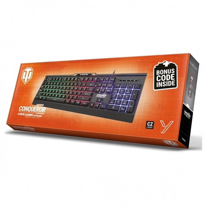 Metallische Gaming-Tastatur mit dynamischer Beleuchtung - Limitierte Ausgabe von World of Tanks