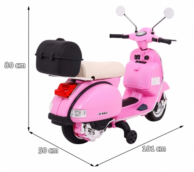 Elektrischer Kinderroller Vespa Rosa