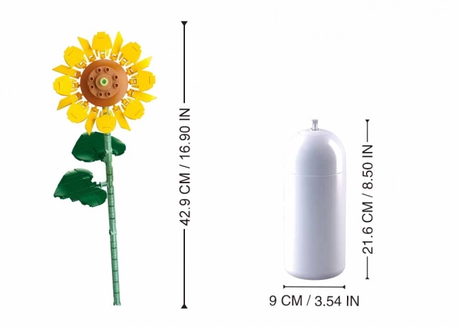Sluban Flowers Sonnenblume in der Vase