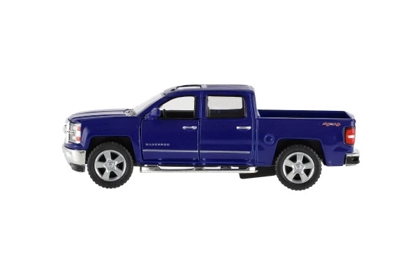 Modellauto Kinsmart Chevrolet Silverado 2014 mit Metallkarosserie, 1:46, 13 cm, Rückziehmotor, 4 Farben