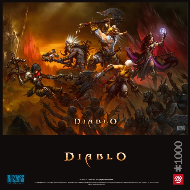 Puzzle Diablo - Heldenkampf 1000 Teile