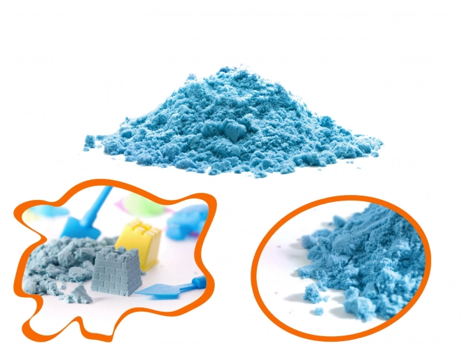 Grüner kinetischer Sand im Beutel 1kg – Blau