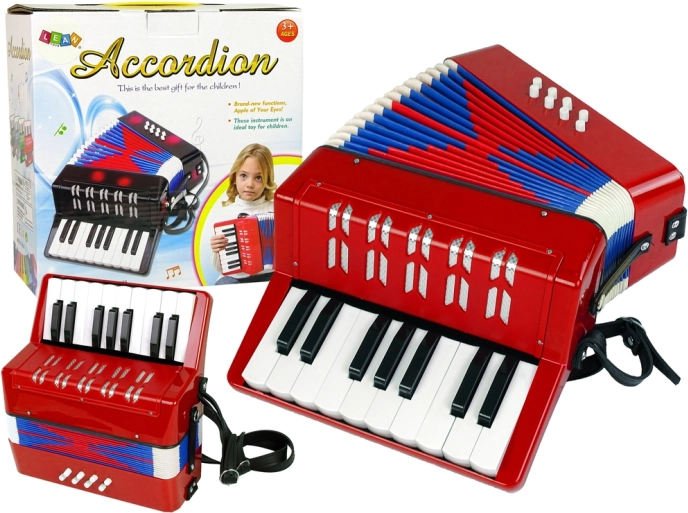 Kinderakkordeon – Musikinstrument – Rot
