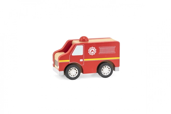 Holz-Feuerwehrwagen