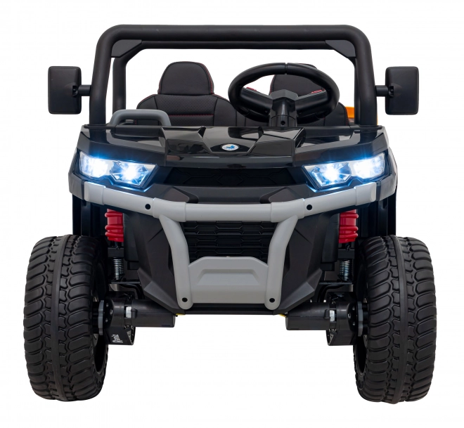 Auto Pick-Up Speed 900 pro Kinder schwarz + Allradantrieb 4x4 + bewegliche Pumpe + Kofferraum + Fernbedienung + Schaufel + LED-Audio