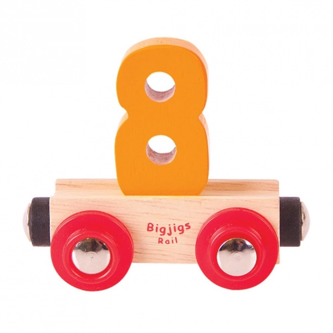 Holzeisenbahnwagen Nummer 8 Bigjigs Rail