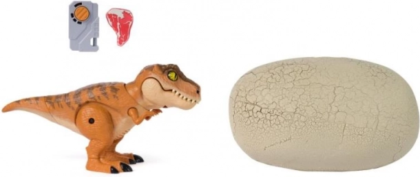 Interaktiver T-Rex aus dem Ei schlüpfend