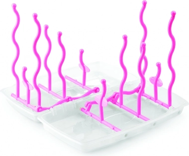 Klappbarer Flaschenständer, Pink
