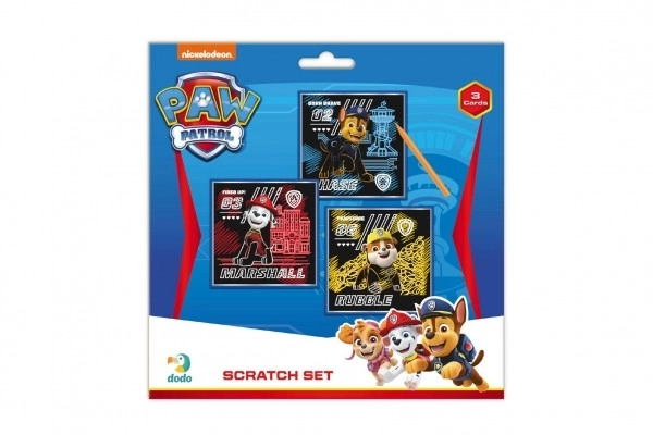 Kratzbild Set Farbiger Paw Patrol