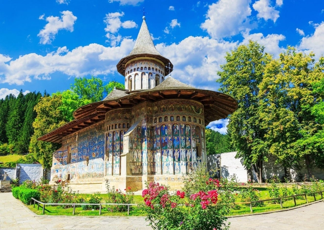 ENJOY Puzzle Kloster Voronet in Suceava, Rumänien - 1000 Teile