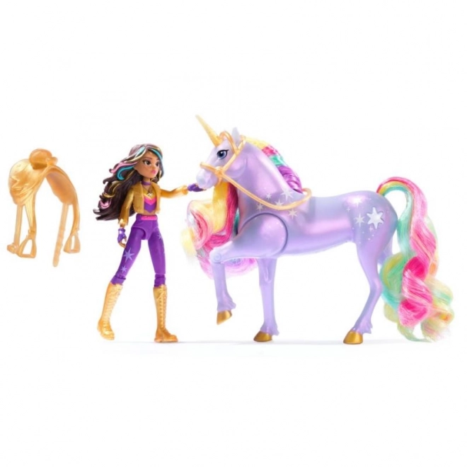 Unicorn Academy Leuchtender Einhorn und Figur 11 cm Sophia & Wildstar