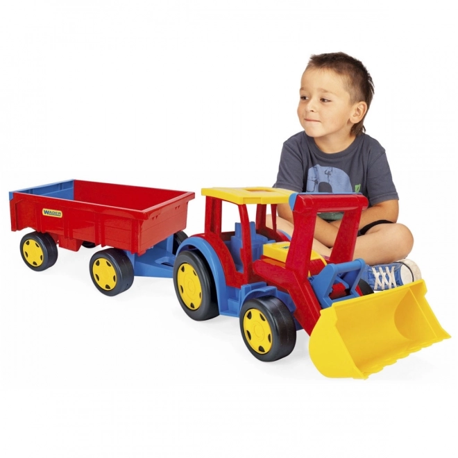Großer Traktor-Lader mit Anhänger