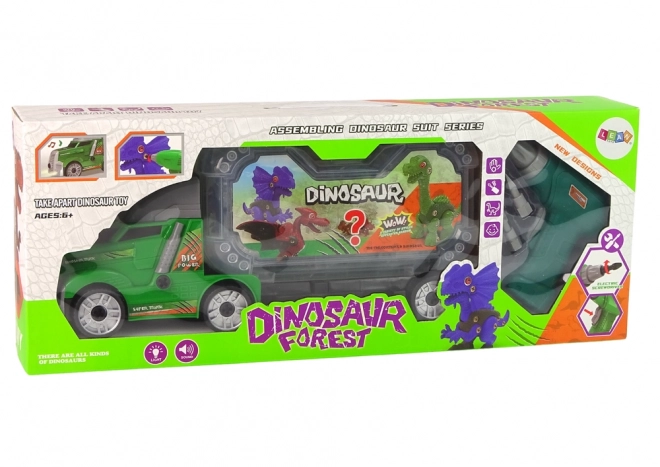 Dinosaurier-Stirnlampe zum Montieren mit Bohrer