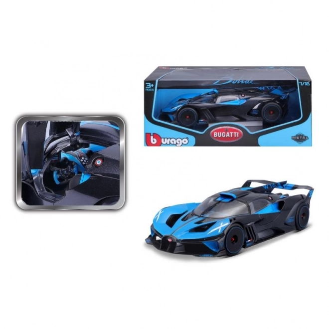 Bburago Bugatti Bolide Modellauto Blau/Schwarz