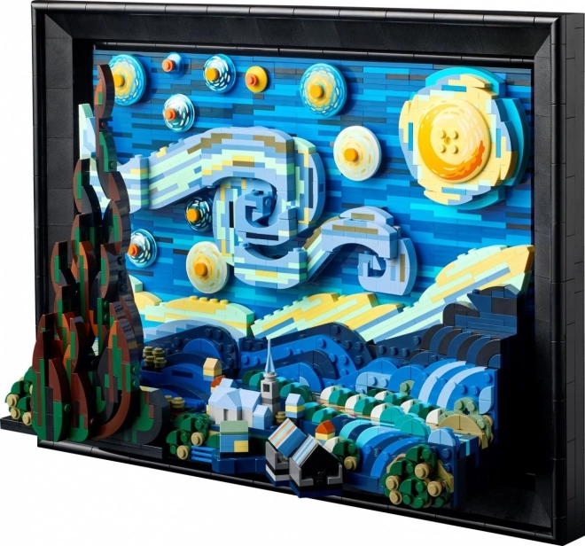 Kreatives 3D-Bauprojekt "Sternennacht" von Vincent van Gogh