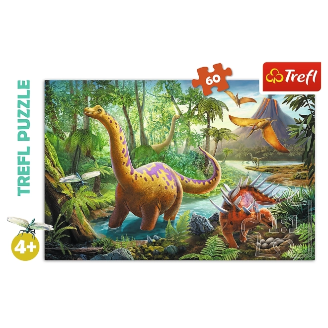Puzzlespiel Dinosaurier Wanderungen