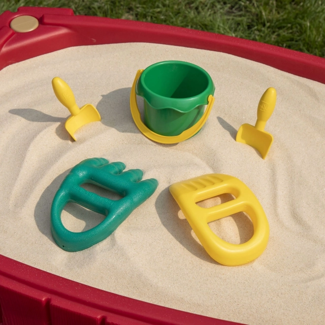 Step2 Sandkasten mit Tisch und Rennstrecke