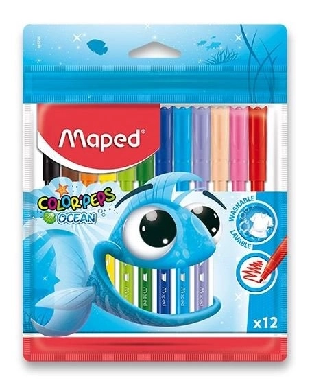 Maped Color'Peps Ocean Filzstifte 12er Set