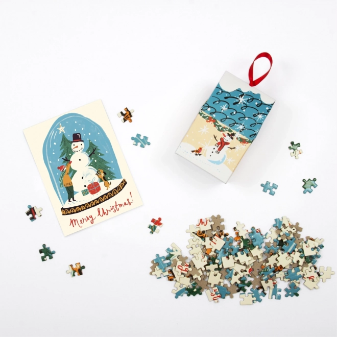 Galison Puzzle Schneekugel