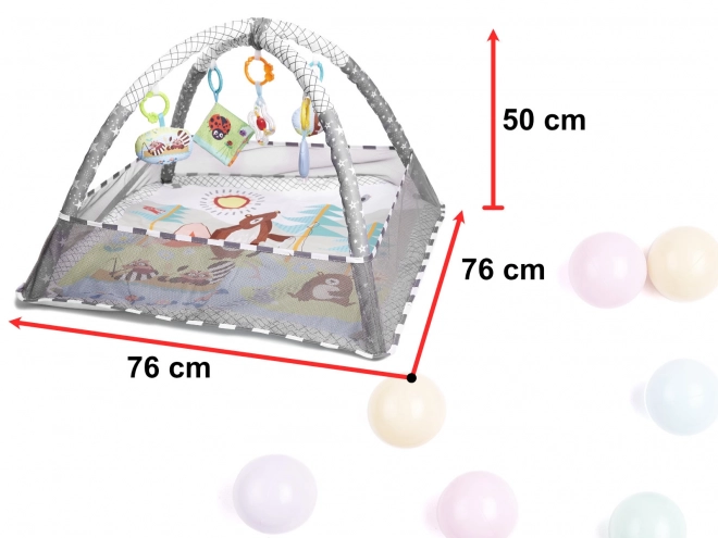 Multifunktionale Babygym mit Bällen