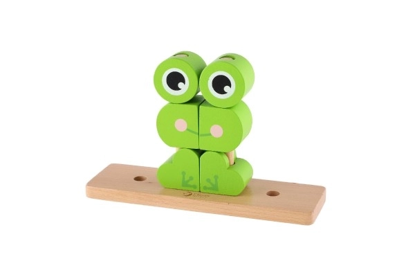 Holzpuzzle Frosch 17-teilig