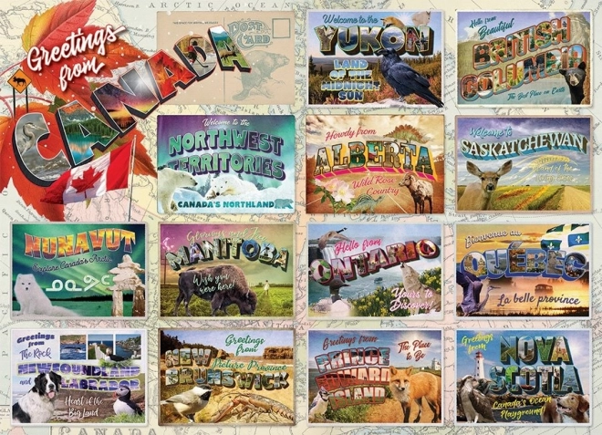 Cobble Hill Puzzle Grüße aus Kanada 1000 Teile