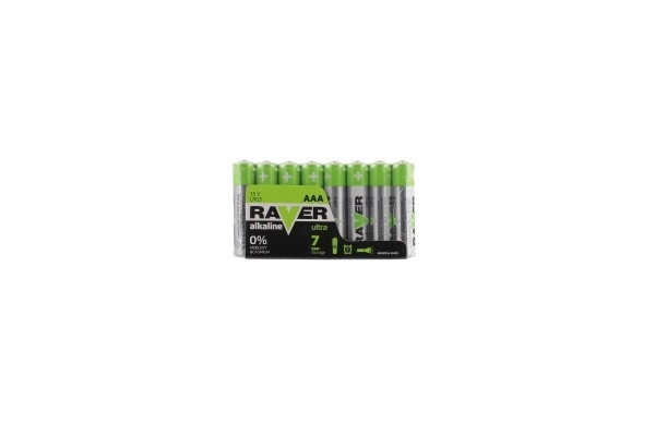 Raver Alkaline Batterien AAA 8er Packung