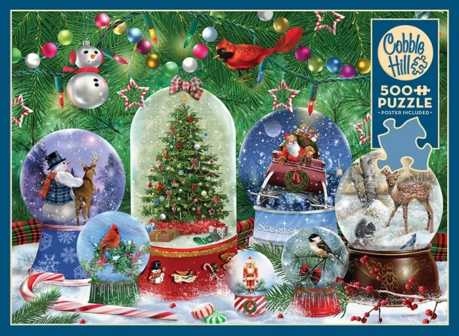 Cobble Hill Puzzle Schneekugeln 500 Teile