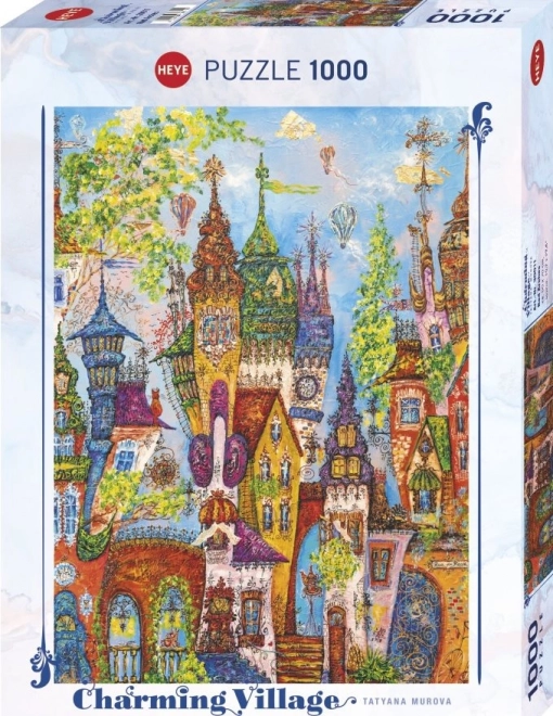 Heye Puzzle Charmantes Dorf Červené Oblouky 1000 Teile