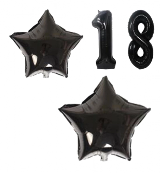 Set mit Geburtstagsdekorationen zum 18. Geburtstag