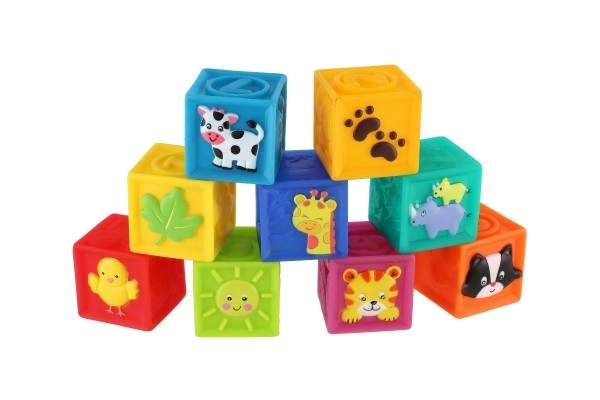 Weiche Gummiwürfel 9er Set