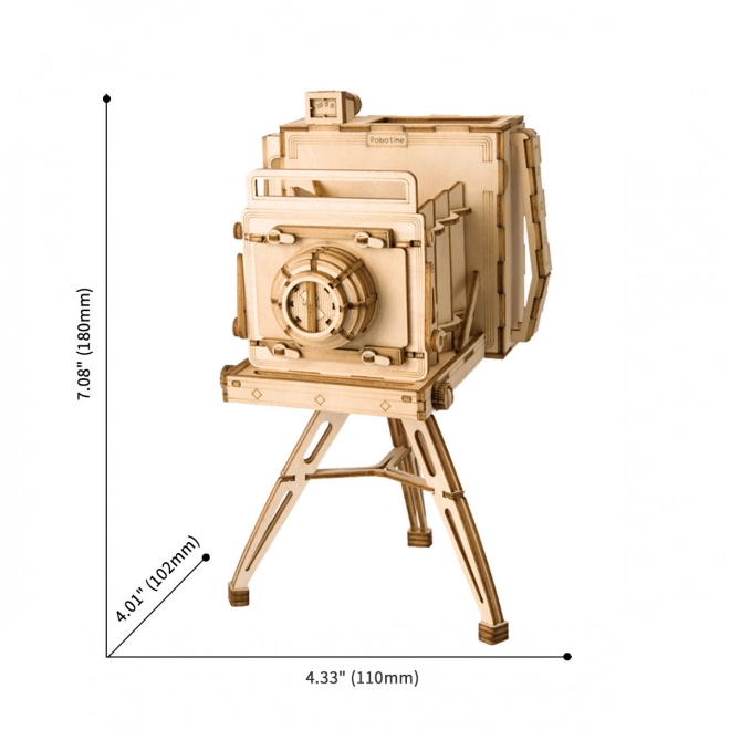 RoboTime 3D Holzpuzzle Historische Kamera