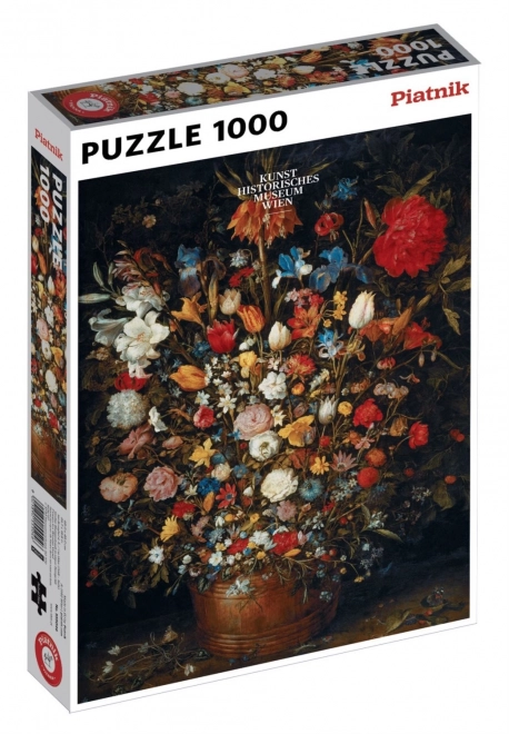 Piatnik Puzzle Blumen in Holzvase 1000 Teile