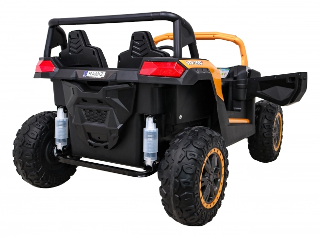 Buggy ATV Racing pro 2 Kinder + Antrieb 4x4 + Fernsteuerung + langsamer Start + MP3 LED – Gold