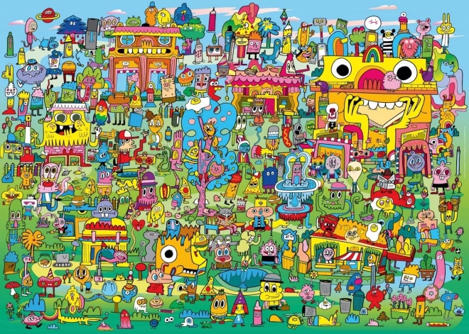 Heye Puzzle Meine Freunde: Doodle Village 1000 Teile