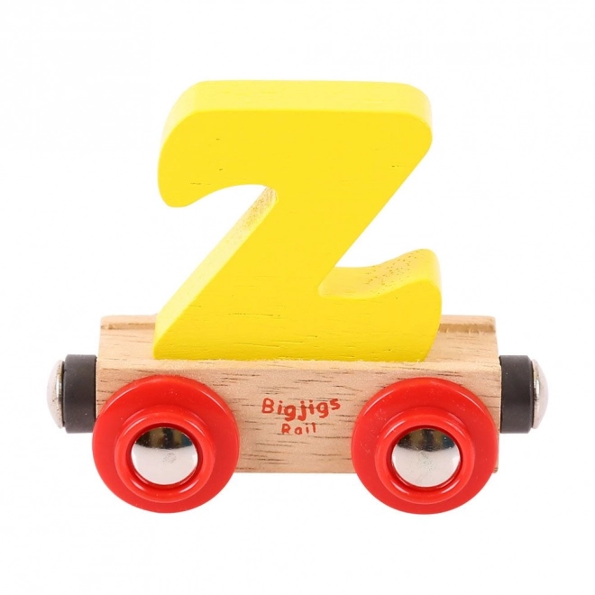 Bigjigs Rail Holz-Eisenbahnwagen Buchstabe Z