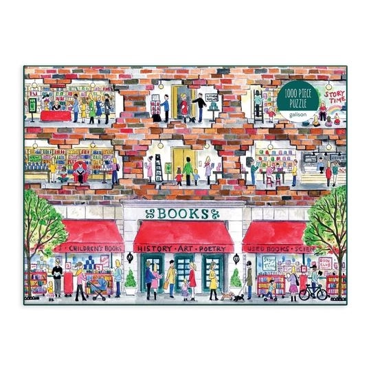 Galison Puzzle Kaffeepause im Buchladen 1000 Teile