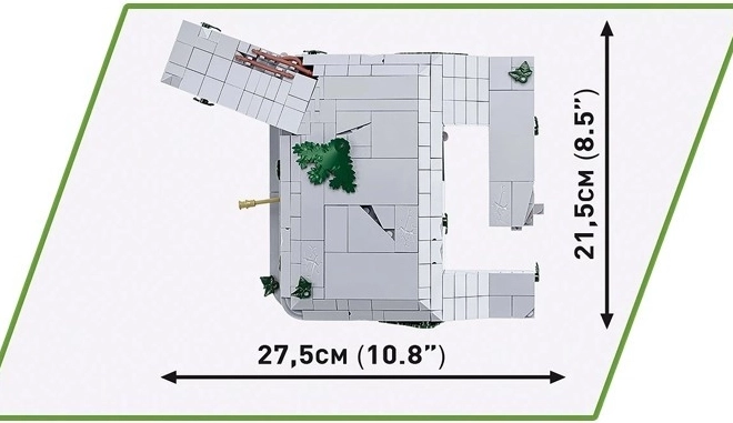 Bunker Regelbau 667 aus COBI Bausteinen