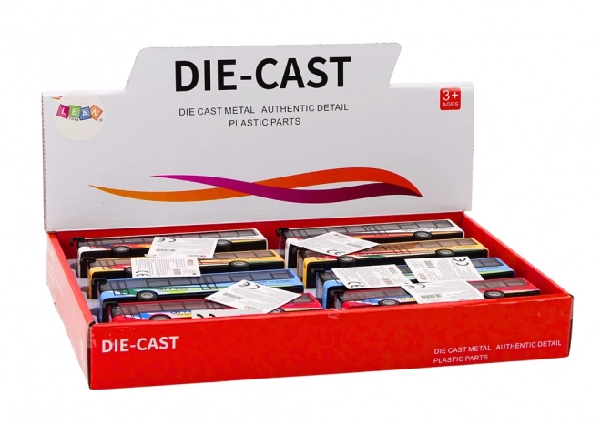 Friktionsantrieb Metall Bus Spielzeug 15cm