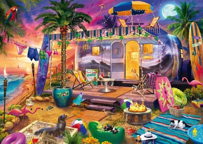 Puzzle Mobilheim 1000 Teile