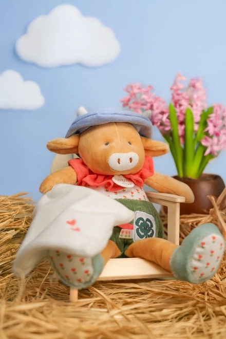 Doudou Geschenkset Küken Aneth mit Decke grün 28 cm