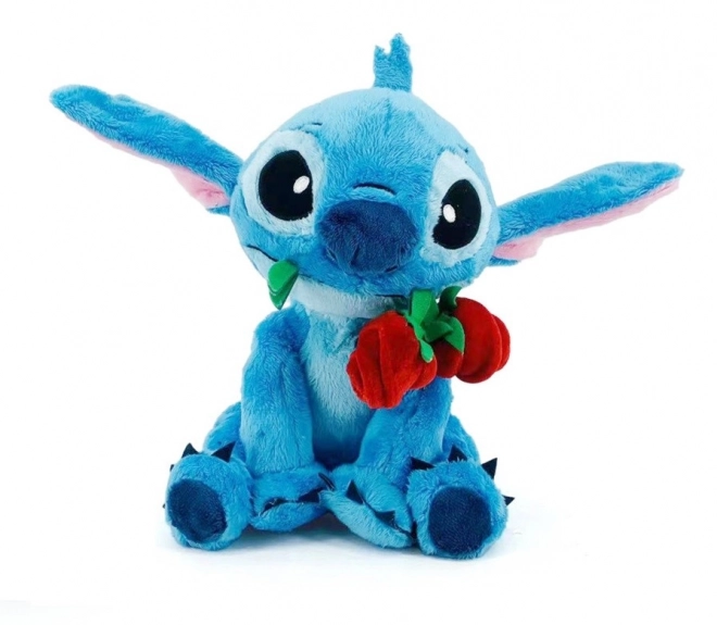 Disney Plüschtier Stitch mit Rose 25 cm